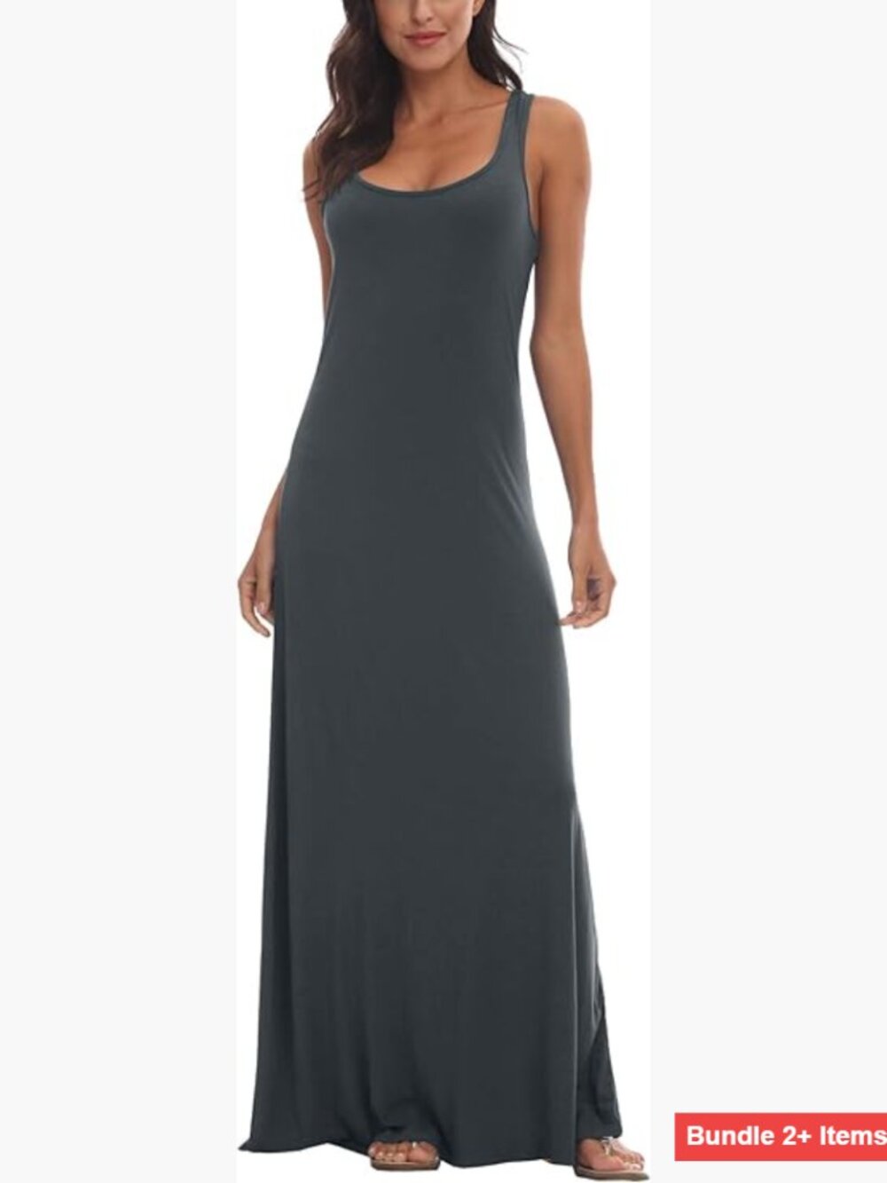 Floral Print Sleeveless Maxi Dress, A-Line Silhouette, Lightweight Polyester